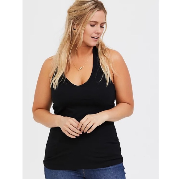 TORRID BLACK FOXY HALTER TOP - Picture 1 of 5